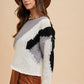 Annie Wear Color Block Drop Shoulder Sweater Womens Sweater