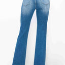 Bytos Raw Hem Distressed High Rise Bootcut Jeans