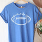 Cursive Football Game Day Graphic Tee Graffic Tee Heather Royal Blue S 