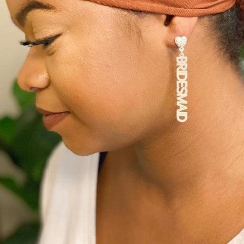 Be My Bridesmaid Earrings - Three Mad Hatters Mercantile 