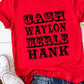 Retro Country Singer Graphic Tee  Canvas Red S 