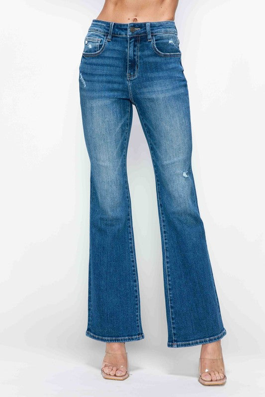 Bytos High Rise Bootcut Jeans with Pockets Womens Jeans Medium 1(25)