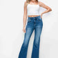 Bytos High Rise Bootcut Jeans with Pockets Womens Jeans