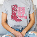 Howdy Honey XOXO Boots Valentines Graphic Tee