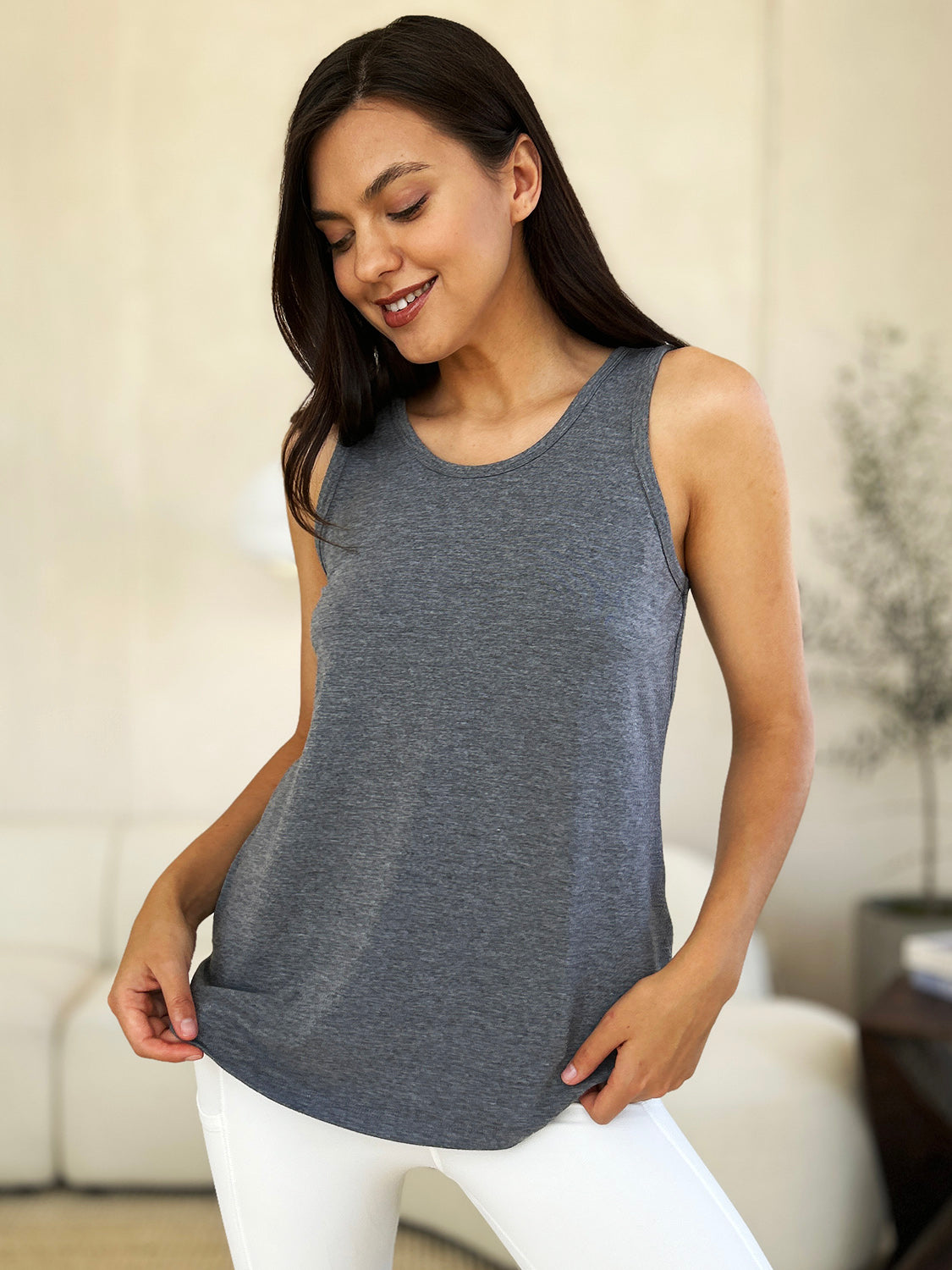 Basic Bae Full Size Round Neck Tank Womens Tank Tops   