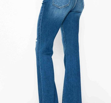Bytos High Rise Bootcut Jeans with Pockets
