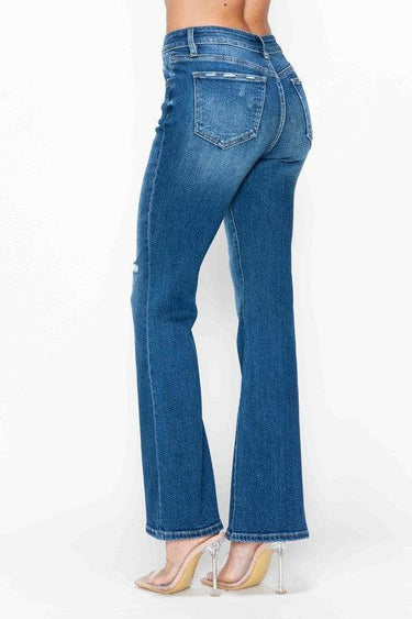 Bytos High Rise Bootcut Jeans with Pockets