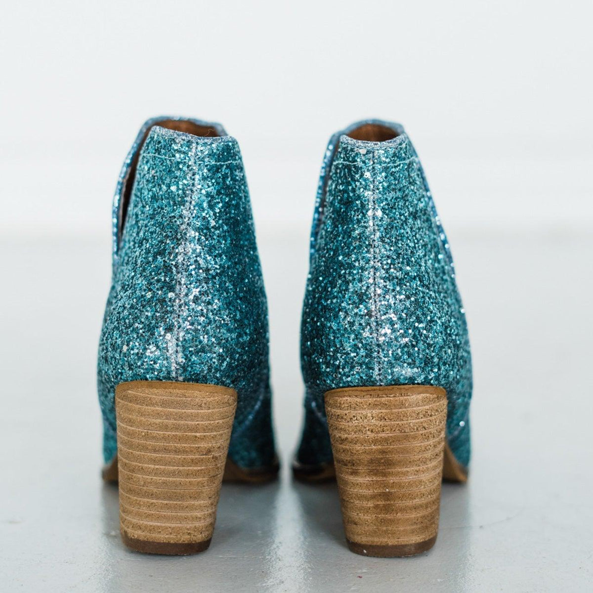 Fiera Booties in Blue - Three Mad Hatters Mercantile 