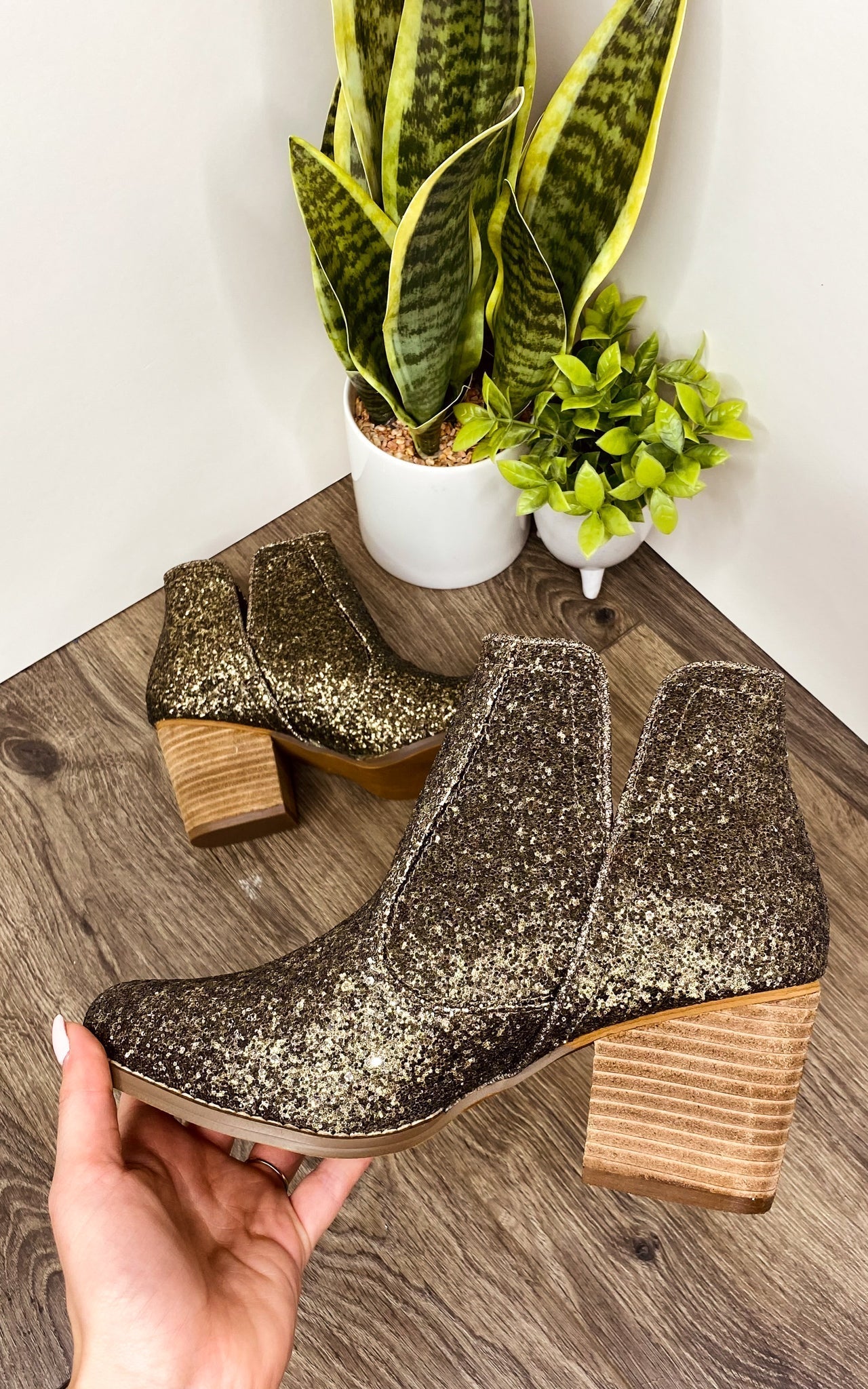 Fiera Booties in Bronze Shoes   