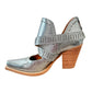 Fiona Ankle Boot in Silver Shoes   