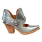 Fiona Ankle Boot in Silver Shoes   