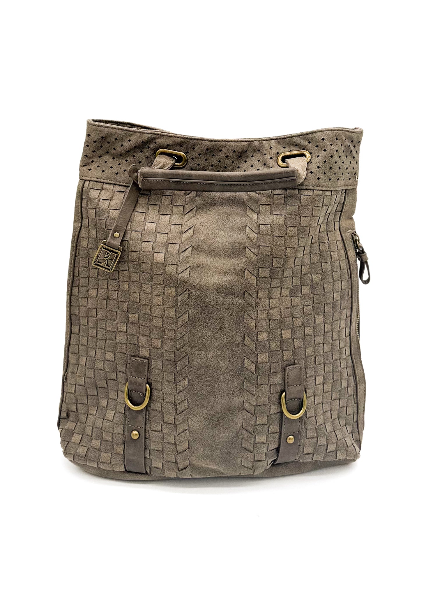 Giggy Backpack in Taupe Backpack Handbag   