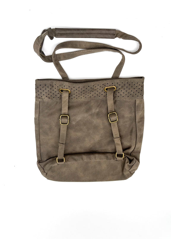 Giggy Backpack in Taupe Backpack Handbag   