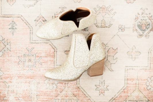 Fiera Booties in Gold Shoes   