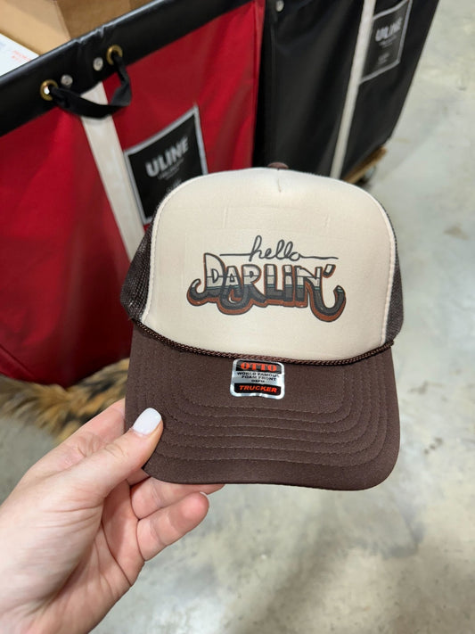 Hello Darlin' Trucker Hat Hats   