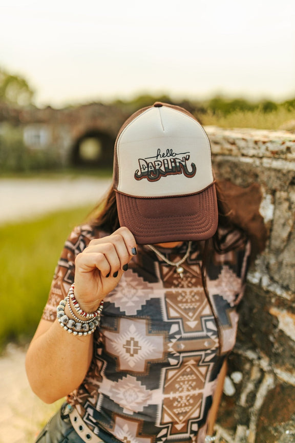 Hello Darlin' Trucker Hat Hats   