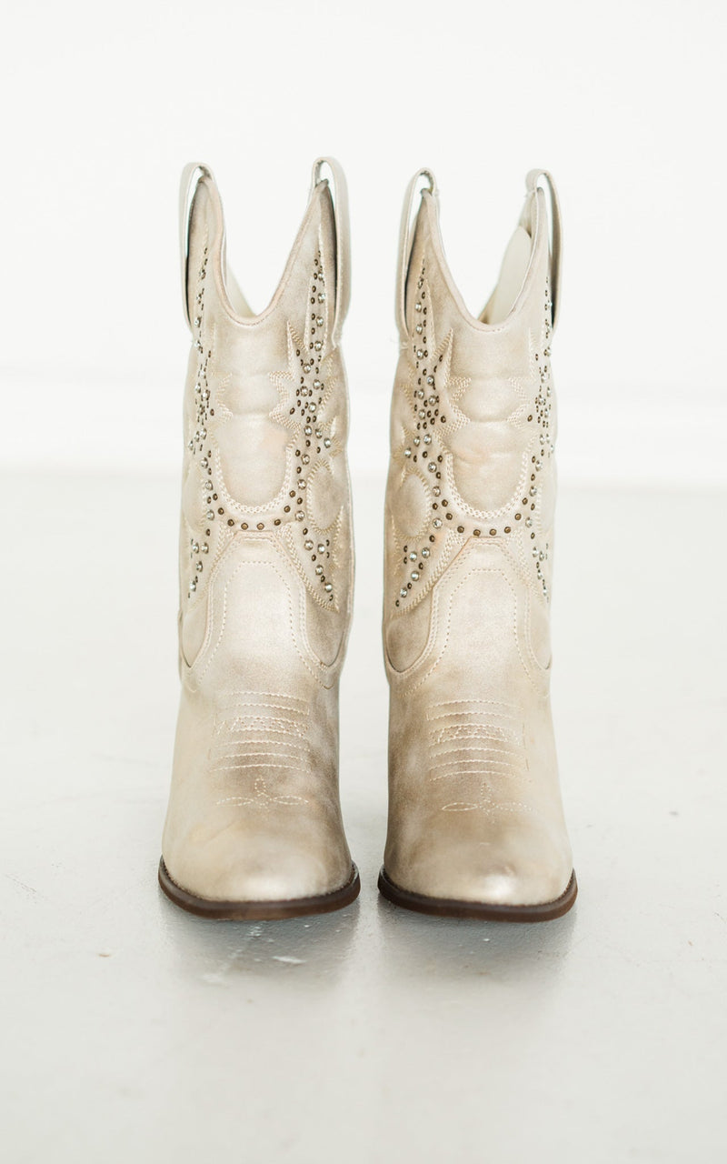 Houston Western Boots in Champagne Shoes   