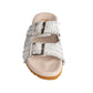 Intertwine Dual Woven Strap Slide in White Shoes   