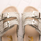 Intertwine Dual Woven Strap Slide in White Shoes   