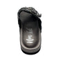 Intertwine Dual Woven Strap Slide in Pewter Shoes   