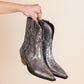 Jersey Metallic Boot in Silver - Three Mad Hatters Mercantile 
