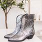 Jersey Metallic Boot in Silver - Three Mad Hatters Mercantile 