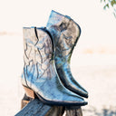 Jersey Metallic Boot in Silver