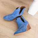 Journee Ankle Boots in Blue