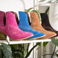 Journee Ankle Boots in Black Western Ankle Booties   