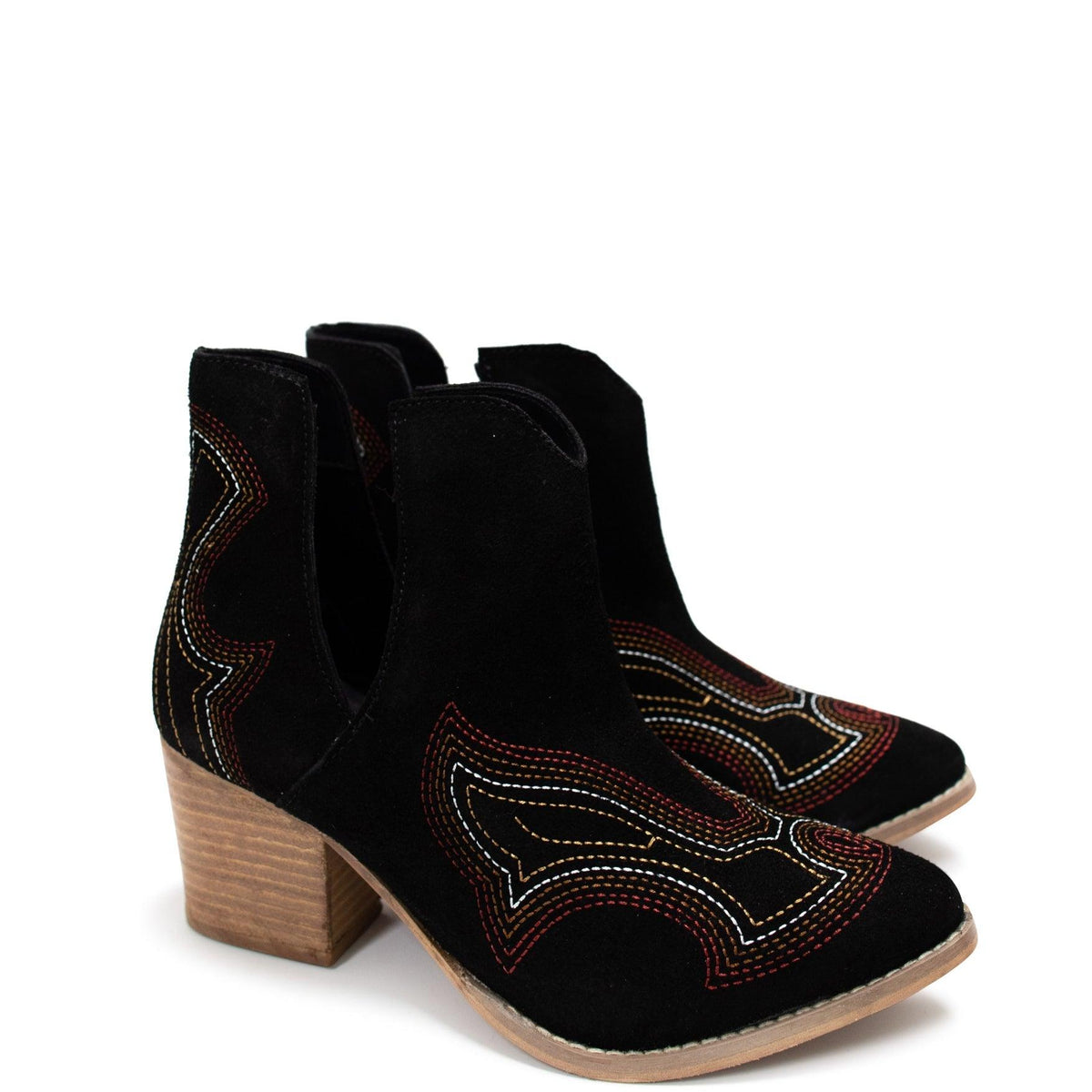 Journee Ankle Boots in Black - Three Mad Hatters Mercantile 
