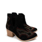 Journee Ankle Boots in Black Western Ankle Booties   