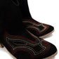 Journee Ankle Boots in Black Western Ankle Booties   