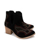 Journee Ankle Boots in Black Western Ankle Booties   