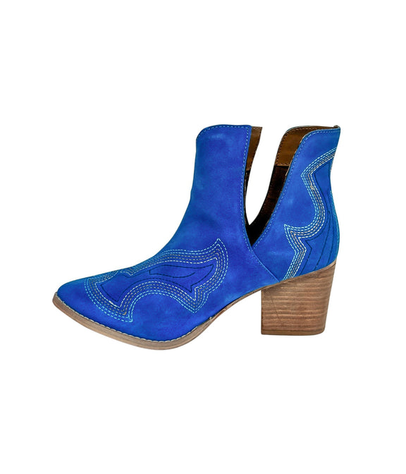 Journee Ankle Boots in Blue Shoes   