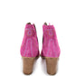 Journee Ankle Boots in Magenta Shoes   