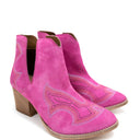 Journee Ankle Boots in Magenta