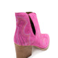 Journee Ankle Boots in Magenta Shoes   