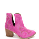 Journee Ankle Boots in Magenta