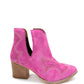 Journee Ankle Boots in Magenta Shoes   