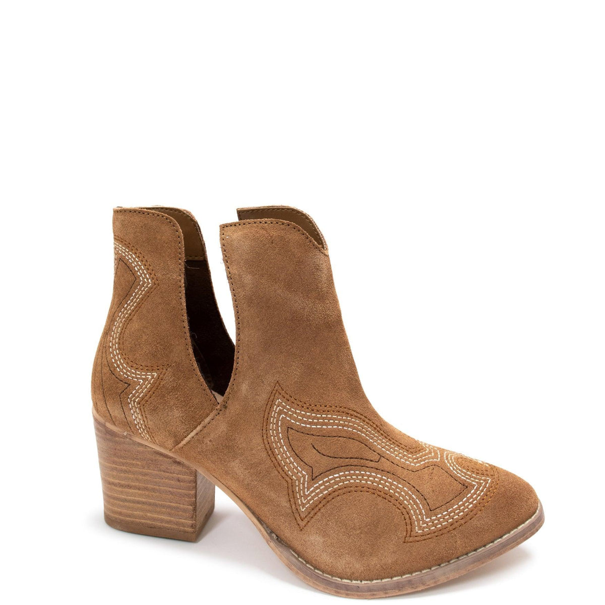 Journee Ankle Boots in Tan - Three Mad Hatters Mercantile 
