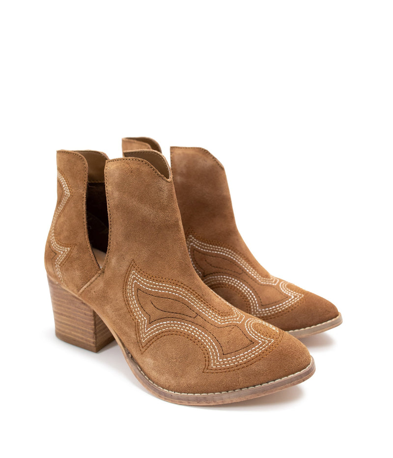 Journee Ankle Boots in Tan Shoes   