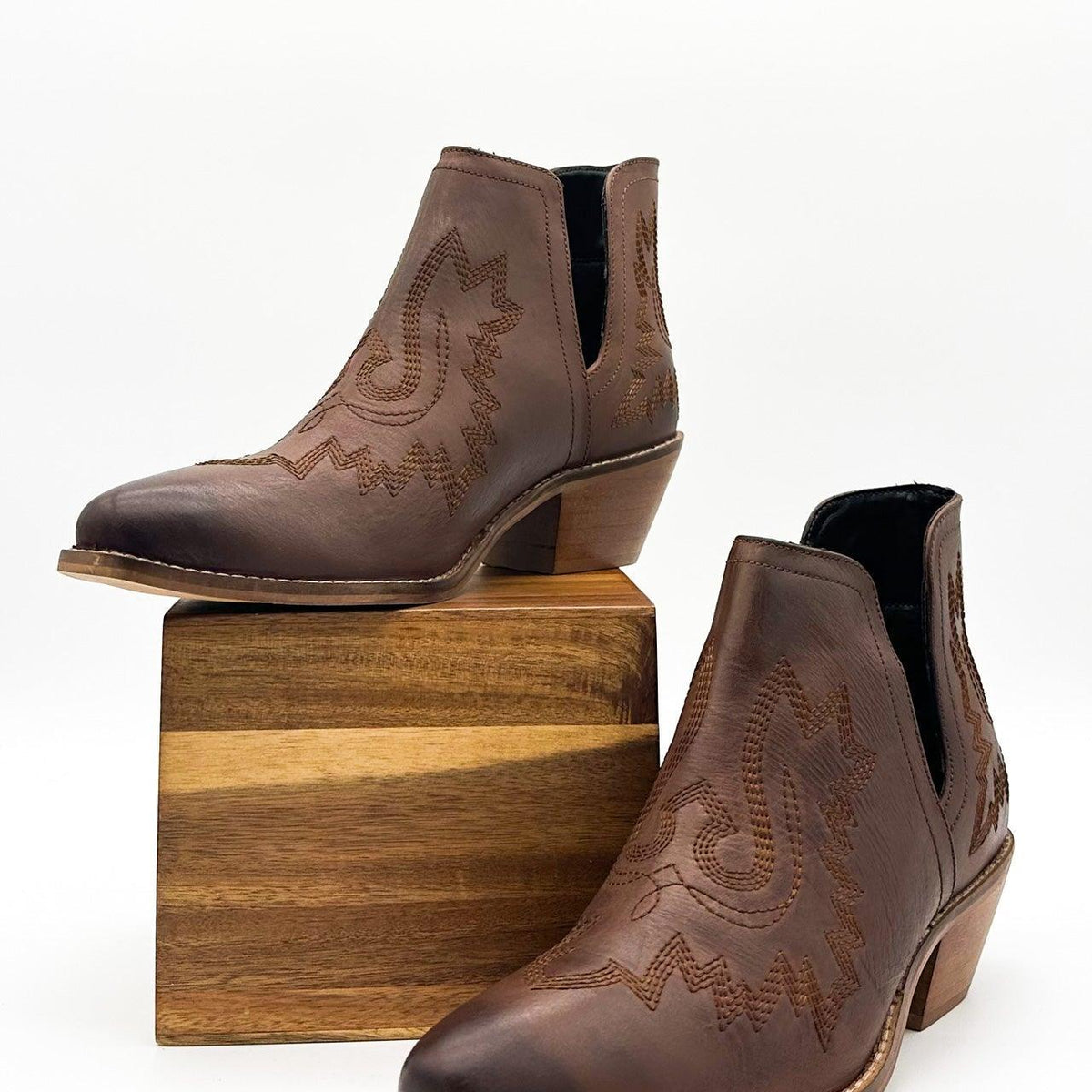Kickin' Booties in Brown - Three Mad Hatters Mercantile 