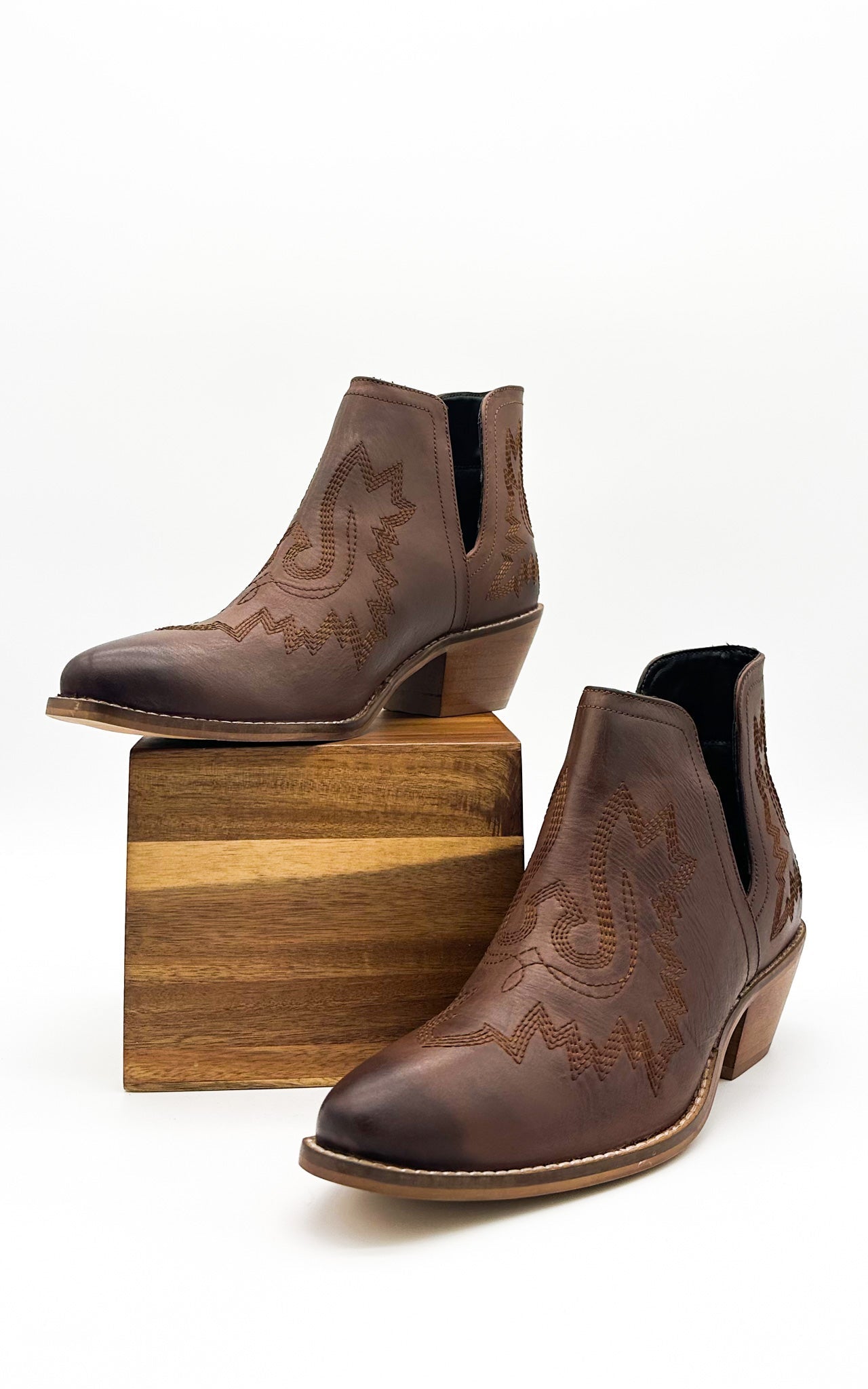 Kickin' Booties in Brown Shoes   