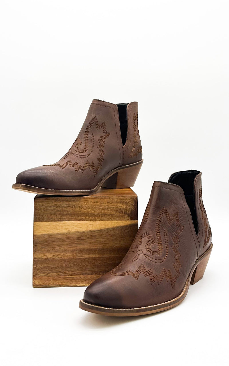 Kickin' Booties in Brown Shoes   