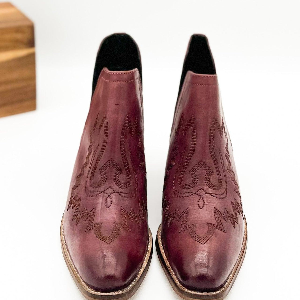 Kickin' Booties in Burgundy - Three Mad Hatters Mercantile 