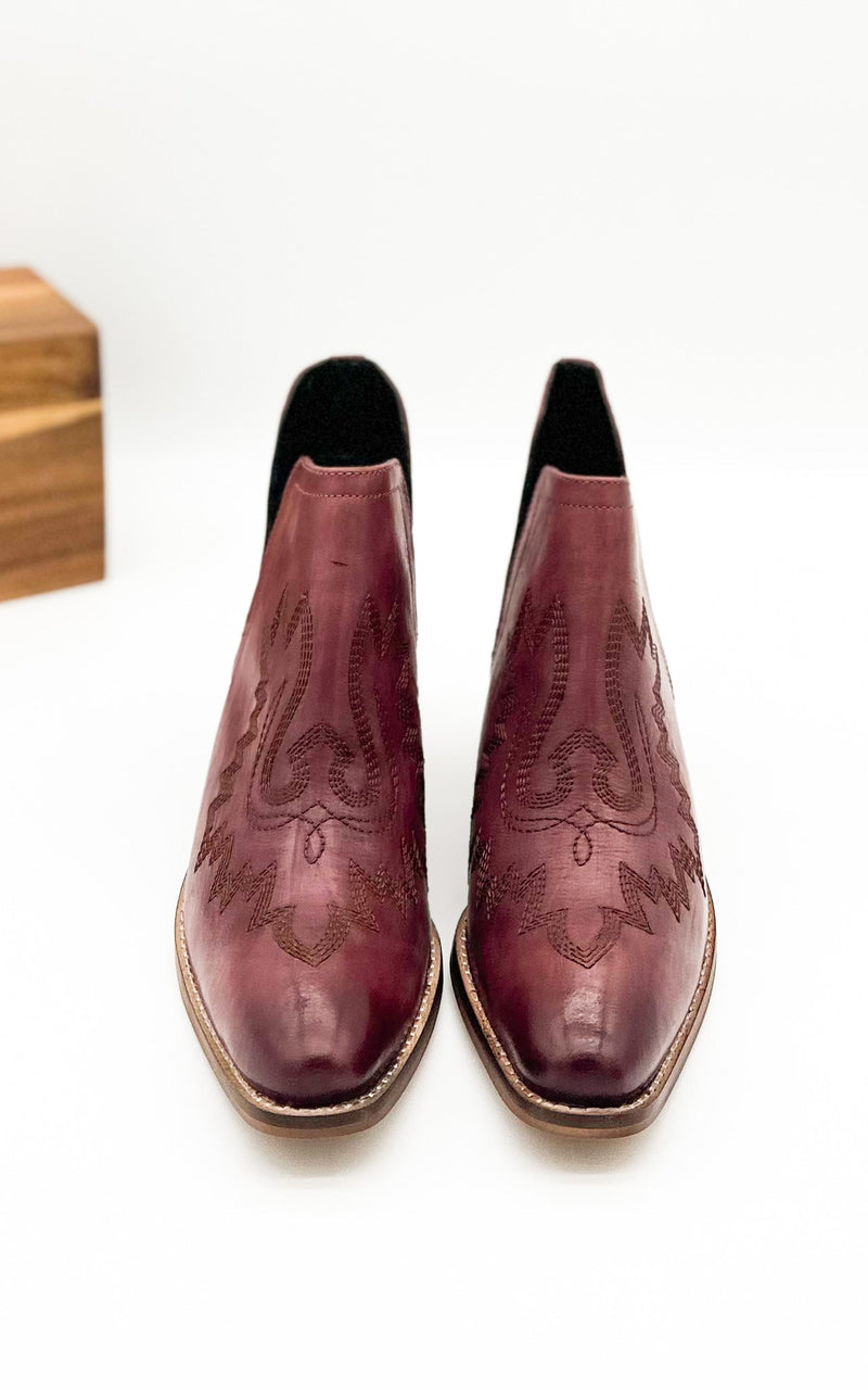 Kickin' Booties in Burgundy Shoes   