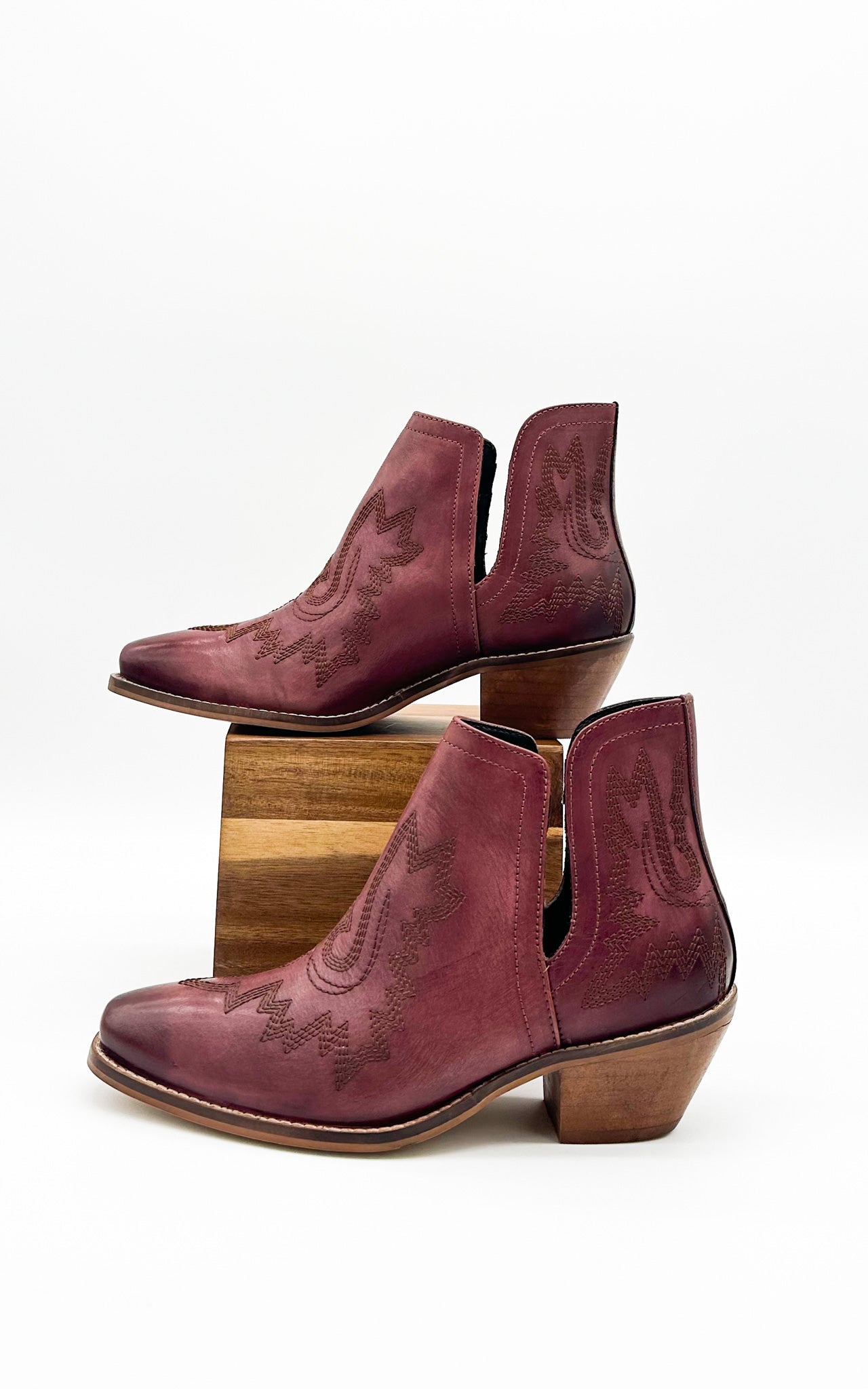 Kickin' Booties in Burgundy Shoes   