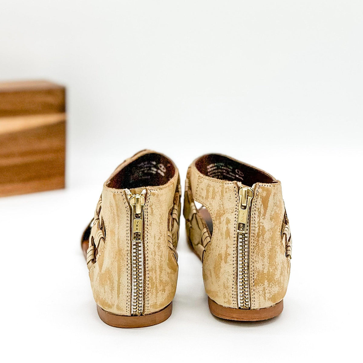 Loop D Loop Sandals in White - Three Mad Hatters Mercantile 