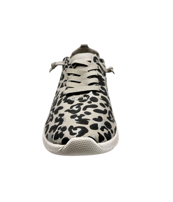 Mayo Sneaker in Light Grey Leopard Shoes   