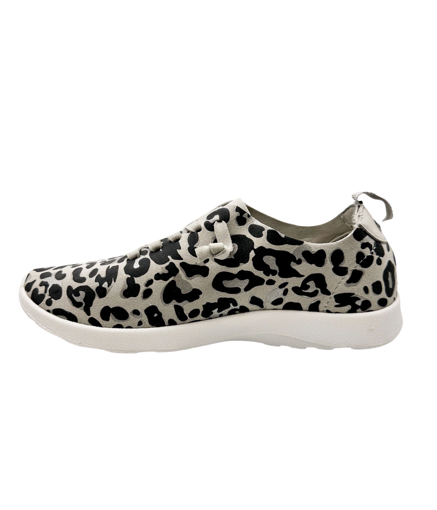 Mayo Sneaker in Light Grey Leopard Shoes   